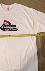 Roundup Xtend Hanes Tagless XL White T-Shirt Argicultural Farming Promo Logo