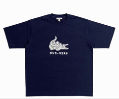 Rare LACOSTE GODZILLA Collaboration T Shirt 6 XL Navy Monster Graphic Japan Mint