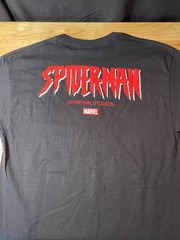 Universal Studios Marvel Spider-Man Outline T-Shirt Men’s Medium Black Tee NWT
