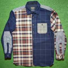 Pendleton Thomas Kay Asymmetrical Wool Button Long Sleeve Shirt Size Medium