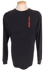 Polythene Optics Silver Stems Long Sleeve T-Shirt Size M Mens Black