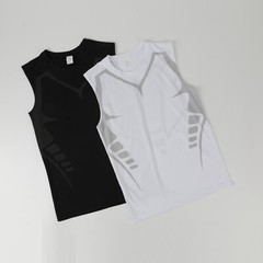 Men Compression Shirt Version Ionic Shaping Sleeveless Vest Sports Tank Top US