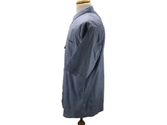 Michael Brandon 2XL Button-Up Solid Blue Short Sleeve Stretch Casual Men Shirts
