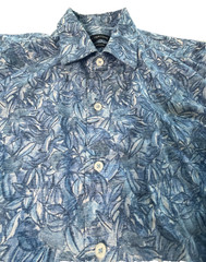 Bugatchi Shaped Fit Button Up Long Sleeve Shirt Men’s Small S Blue Floral