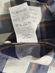 J.Crew Men’s Slim Button Down Shirt Long Sleeve Plaid Blue White Orange Medium