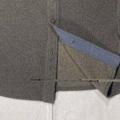 LL Bean Shirt Mens Large Brown Shacket Outdoor Button Up Elbow Patches