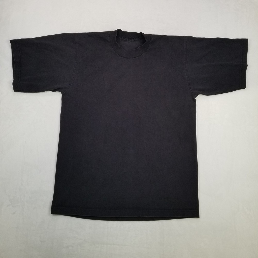 Basic Men’s Black Basic Crew Neck Short Sleeve T-Shirt Classic Casual