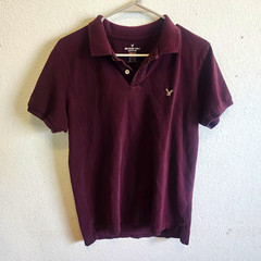 American Eagle Core Flex Men’s Classic Fit Stretch Polo Burgundy M