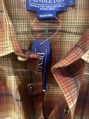 PENDLETON WOOLEN MILLS Men’s Button Down Long Sleeve Sz. L Polyester /Cotton NEW