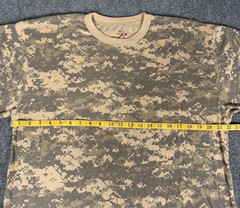Rothco Mens Digital Camo Tan Camoflauge Hunting Long Sleeve Skater T-Shirt-