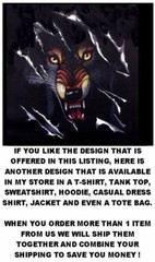 WILD WOLF LYCAN FULL MOON GOTHIC IMMORTAL DEMON TWILIGHT WEREWOLF T-SHIRT ET24