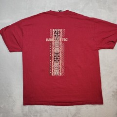 Vintage Island Motion Shirt Mens Extra Large Hawaiian Tiki Tribal Maui USA Made