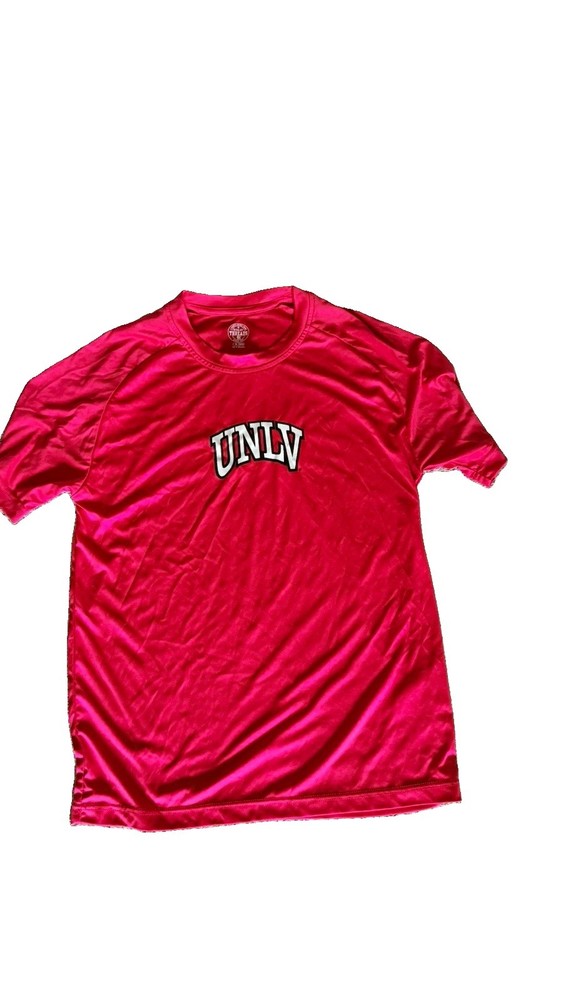 Rivalry Threads Men’s M red tech UNLV Logo Crew Neck Short Sleeve T-Shirt