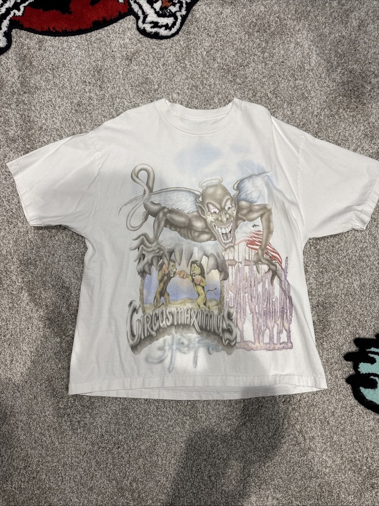 Size XLarge Travis Scott Utopia Circus Maximus 2023 Tour III Tee White