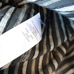 Rocha John Rocha Mens XXL Striped Button Down Shirt Black Grey Debenhams RJR