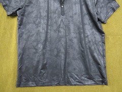 Vassari Men’s Short-sleeve Polo Pullover Shirt Large Black Cotton Blend