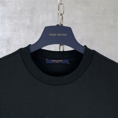 Louis Vuitton LV Monogram Pattern Gradient Cotton Crewneck T-Shirt Black Size L
