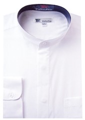 Men’s Classy Mandarin Collar hidden button Dress Shirt Many Colors SG 01