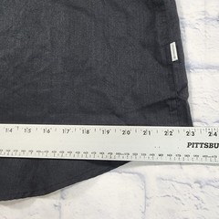 Cubavera MENS SZ L Travel Select Linen Blend Long Sleeve Jet Black Button Shirt