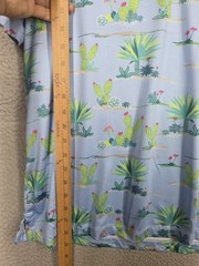 Construct Quick Dry Performance Cactus Print Golf Shirt XL Light Blue Polo