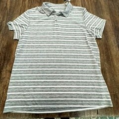 NWT!! Mountain Warehouse Active Gray & White Polo, ISOCOOL, Size XL,