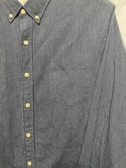 Fossil 54 Button Down Shirt Mens Size XL Blue Long Sleeve Cotton Business Casual