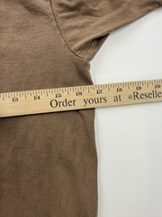 Vintage BVD Shirt Mens Medium Brown Military Undershirt Tee Single Stitch