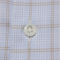 Stenstroms NWT Dress Shirt Size 38 15 Regular Fit in Blue / White / Tan Check