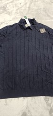 NWT The Normal Brand Men’s Size XL Navy Blue Robles Rib Stitch Polo Shirt
