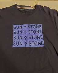 Sun + Stone Men’s Size Small Graphic T-Shirt Basic Navy Short Sleeve Tee NWT