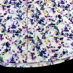 Robert Graham Performance Stretch Geometric Paisley Short Sleeve Shirt XL