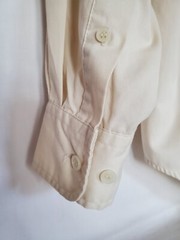 🛳PORT AUTHORITY🛳 Cotton/Polyester Beige Long Sleeve Dress Shirt Men’s Sz. Lg.
