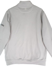 Peter Millar Perth 1/4 Zip Pullover Grey Mens M Performance Golf Ubiquity Logo