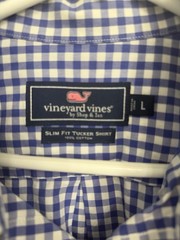 Vineyard Vines Performance Classic Fit Tucker Shirt Mens Size Large Checked