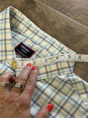 UNTUCKit Pendleton WF Performance Shirt Men’s XXL Slim Blue Yellow Plaid