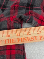 Field & Stream Flannel Shirt Medium Red Gray Plaid Pocket Casual Hiking Men