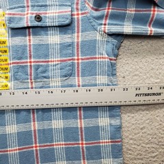 Lucky Brand Flannel Shirt Men Medium Multi Plaid Classic Fit Detail Chest Pocket