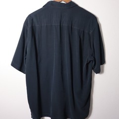 Quiksilver Short Sleeve Button Down Shirt Navy Blue