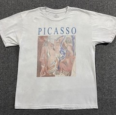 Pablo Picasso Les Demoiselles D’Avignon Art T-Shirt Mens Medium Grunge Patina