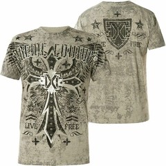 Xtreme Couture by Affliction Delta Force Cross UFC MMA Tattoos T Shirt X1814I