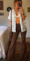 Celestial Hippie Button-Up Loose Fitted