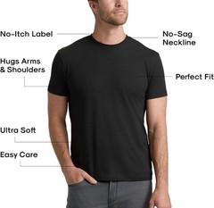 True Classic Men’s T-Shirts 3-Pack – Crew Neck Short Sleeve – NEW IN BAG
