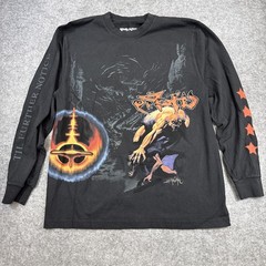 Travis Scott Utopia Circus Maximus Tour Long Sleeve Tee Mens Large Black