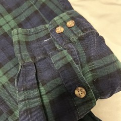 Cambridge Classics Men’s Size L Corduroy Plaid Button‑Up Shirt – 90s Vintage