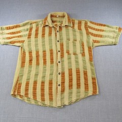 Men’s Shirt Large “Handmade in Guatemala” Island Tropical Hawaiian Beach Mayan