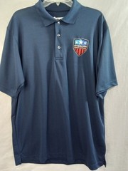 Paragon Mens Large Blue Polo Shirt American Sports Network Golf