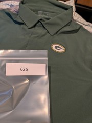 NIKE Dri-Fit Mens Large NFL Greenbay Packers Polo On Field Apparel Green Logo