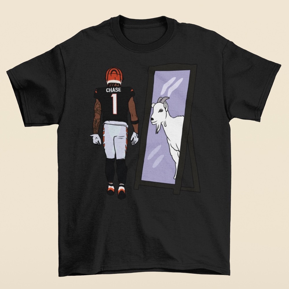 Ja’Marr Chase Mirror GOAT Cincinnati T-Shirt