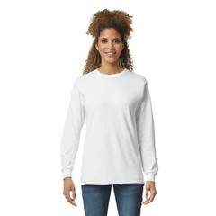Gildan Men’s Ultra Cotton Long Sleeve T-Shirt, Style G2400, 3X-Large, White