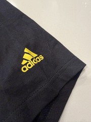 adidas Amplifier Tee T-Shirt Men’s XL/TG Black Yellow Cotton Adiclub Logo